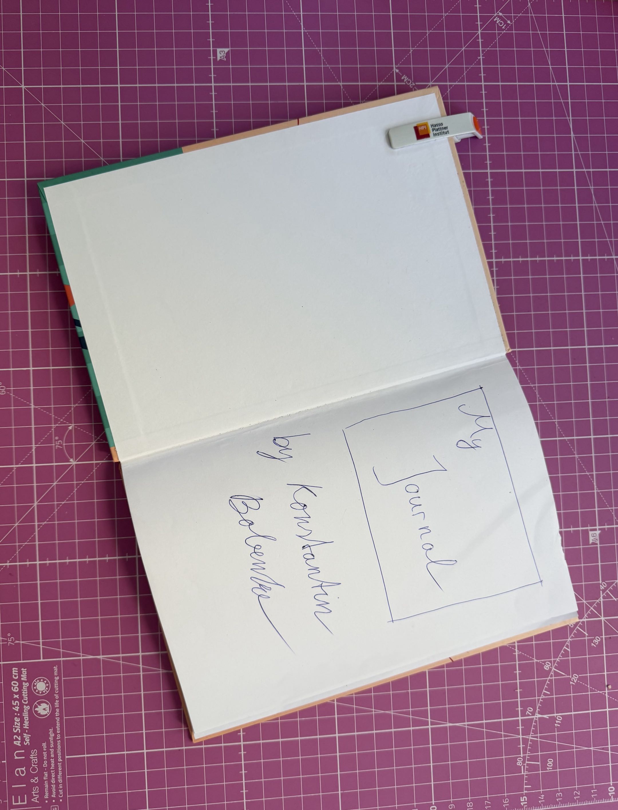 My first full journal